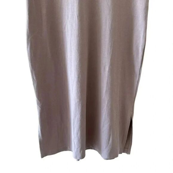 MM LAFLEUR Lavender V-Neck T Shirt Soft MIDI  Short Sleeves Dress SZ S #2207 - Picture 3 of 10